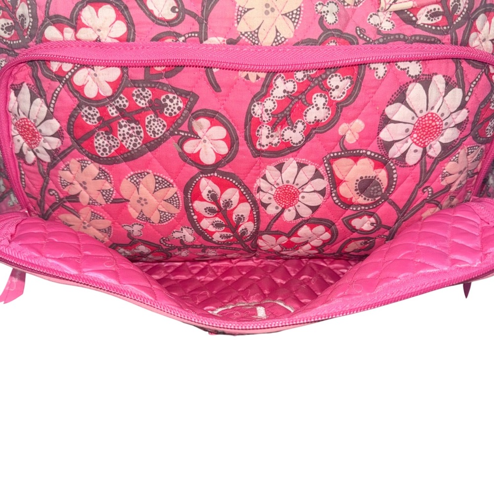 Vera Bradley Vintage Pink Floral Baby Diaper Bag Y2K Quilted Travel Weekender - Picture 4 of 10